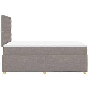 Box spring postel s matrací taupe 120x190 cm textil - obrázek 5