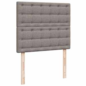 Box spring postel s matrací taupe 120x190 cm textil - obrázek 7