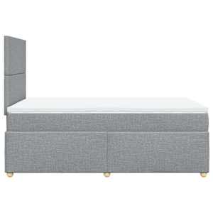 Box spring postel s matrací světle šedá 120 x 200 cm textil - obrázek 5