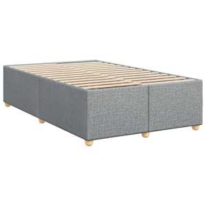 Box spring postel s matrací světle šedá 120 x 200 cm textil - obrázek 8