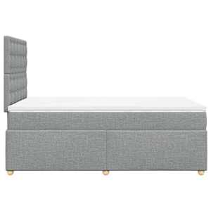 Box spring postel s matrací světle šedá 120 x 200 cm textil - obrázek 5