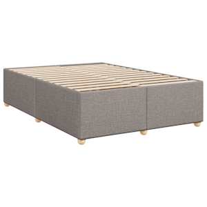 Box spring postel s matrací taupe 140x190 cm textil - obrázek 8