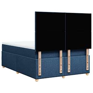 Box spring postel s matrací modrá 140x190 cm textil - obrázek 6