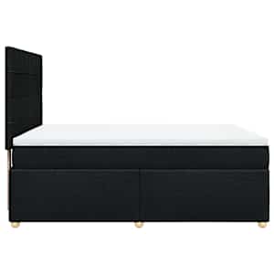 Box spring postel s matrací černá 140 x 190 cm textil - obrázek 5