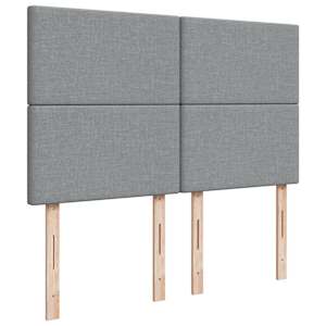 Box spring postel s matrací světle šedá 160 x 200 cm textil - obrázek 7