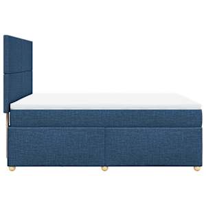 Box spring postel s matrací modrá 160x200 cm textil - obrázek 5