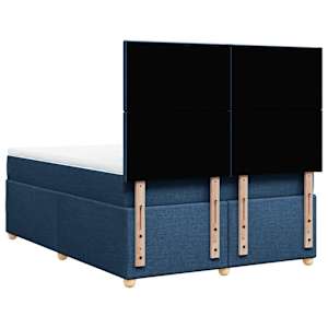 Box spring postel s matrací modrá 160x200 cm textil - obrázek 6