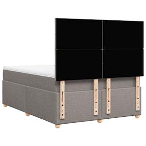 Box spring postel s matrací taupe 160x200 cm textil - obrázek 6