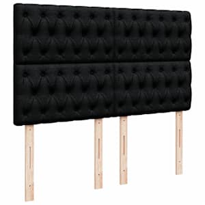 Box spring postel s matrací černá 160x200 cm textil - obrázek 7