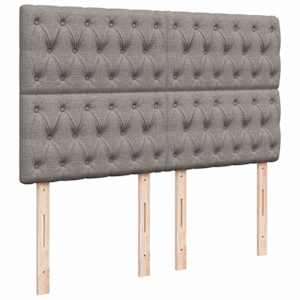 Box spring postel s matrací taupe 160x200 cm textil - obrázek 7