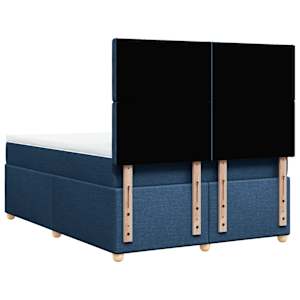 Box spring postel s matrací modrá 160x200 cm textil - obrázek 6