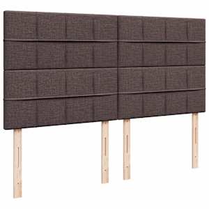 Box spring postel s matrací tmavě hnědá 180x200 cm textil - obrázek 7