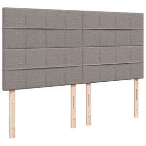 Box spring postel s matrací taupe 180x200 cm textil - obrázek 7