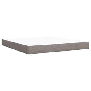 Box spring postel s matrací taupe 180x200 cm textil - obrázek 9