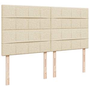 Box spring postel s matrací krémová 180x200 cm textil - obrázek 7