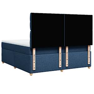 Box spring postel s matrací modrá 180x200 cm textil - obrázek 6