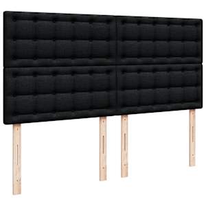 Box spring postel s matrací černá 180x200 cm textil - obrázek 7
