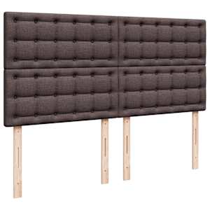 Box spring postel s matrací tmavě hnědá 180x200 cm textil - obrázek 7