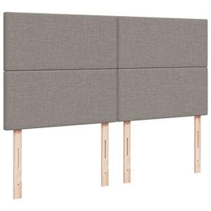 Box spring postel s matrací taupe 200x200 cm textil - obrázek 7