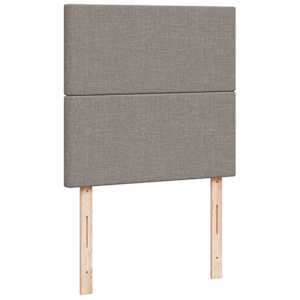 Box spring postel s matrací taupe 80x200 cm textil - obrázek 7