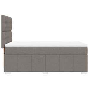 Box spring postel s matrací taupe 80x200 cm textil - obrázek 5