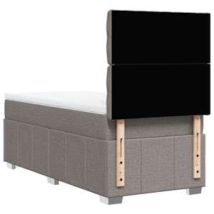 Box spring postel s matrací taupe 80x200 cm textil - obrázek 6