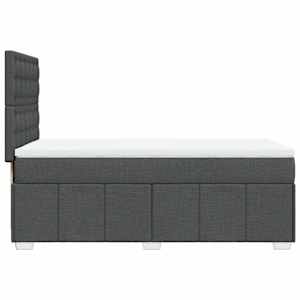 Box spring postel s matrací tmavě šedá 80 x 200 cm textil - obrázek 5