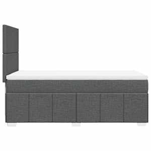 Box spring postel s matrací tmavě šedá 90x190 cm textil - obrázek 5