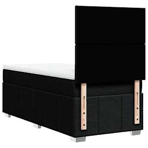 Box spring postel s matrací černá 90x190 cm textil - obrázek 6