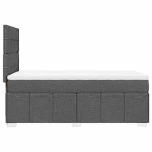 Box spring postel s matrací tmavě šedá 90x190 cm textil - obrázek 5