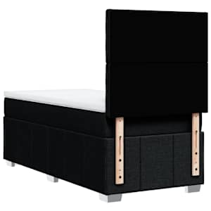 Box spring postel s matrací černá 90x190 cm textil - obrázek 6