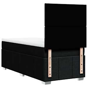 Box spring postel s matrací černá 90x200 cm textil - obrázek 6