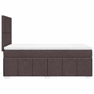 Box spring postel s matrací tmavě hnědá 90x200 cm textil - obrázek 5
