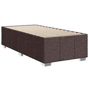 Box spring postel s matrací tmavě hnědá 90x200 cm textil - obrázek 8
