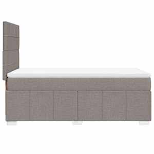 Box spring postel s matrací taupe 90x200 cm textil - obrázek 5