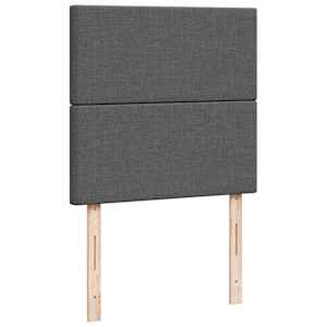Box spring postel s matrací tmavě šedá 100 x 200 cm textil - obrázek 7