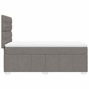 Box spring postel s matrací taupe 100 x 200 cm textil - obrázek 5