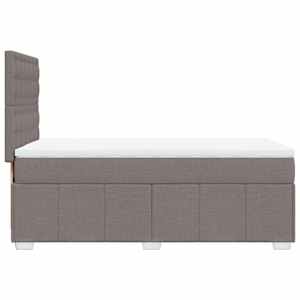Box spring postel s matrací taupe 100 x 200 cm textil - obrázek 5
