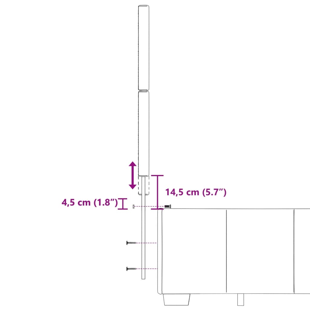 Ramsäng med madrass svart 120x190 cm tyg