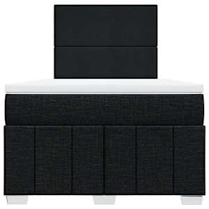Box spring postel s matrací černá 120x190 cm textil - obrázek 4