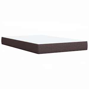 Box spring postel s matrací tmavě hnědá 120x190 cm textil - obrázek 10