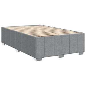 Box spring postel s matrací světle šedá 120x190 cm textil - obrázek 8