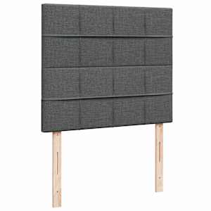 Box spring postel s matrací tmavě šedá 120x190 cm textil - obrázek 7