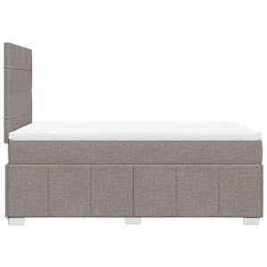 Box spring postel s matrací taupe 120x190 cm textil - obrázek 5
