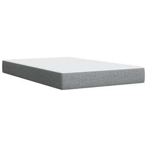 Box spring postel s matrací světle šedá 120x190 cm textil - obrázek 10