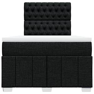 Box spring postel s matrací černá 120x190 cm textil - obrázek 4