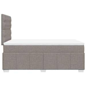 Box spring postel s matrací taupe 120x190 cm textil - obrázek 5