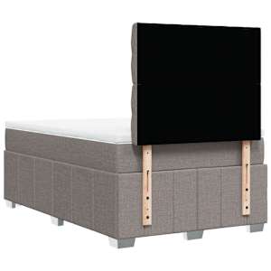 Box spring postel s matrací taupe 120x190 cm textil - obrázek 6