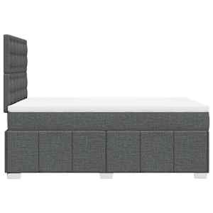 Box spring postel s matrací tmavě šedá 120x190 cm textil - obrázek 5