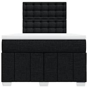 Box spring postel s matrací černá 120x190 cm textil - obrázek 4